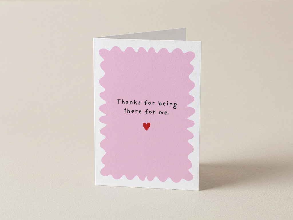 Thank You Card for Teacher, Friend - A6 Size (105 x 148mm) (Recycled Kraft Envelope)