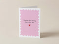 Thank You Card for Teacher, Friend - A6 Size (105 x 148mm) (Recycled Kraft Envelope)