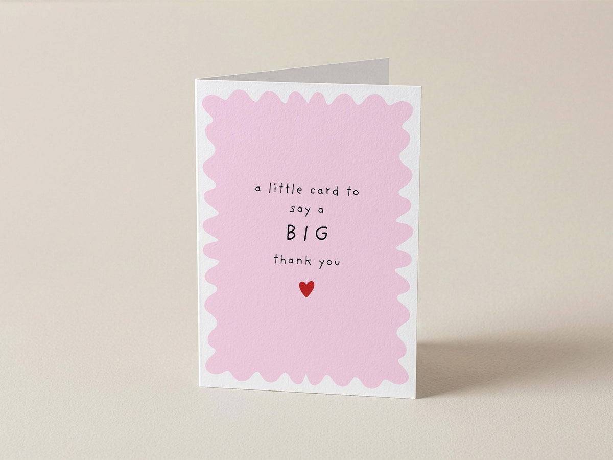 A6 Thank You Card – Recycled Kraft Envelope, Teacher, Friend (250gsm)
